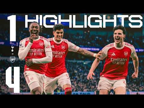 EZE AND GYOKERES SCORE DOUBLES ON DERBY DAY | HIGHLIGHTS | Spurs 1 - 4 Arsenal | PL
