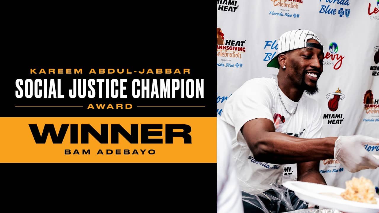 The Moment Bam Was Announced The NBA Social Justice Champion Award Winner On NBC 🎥