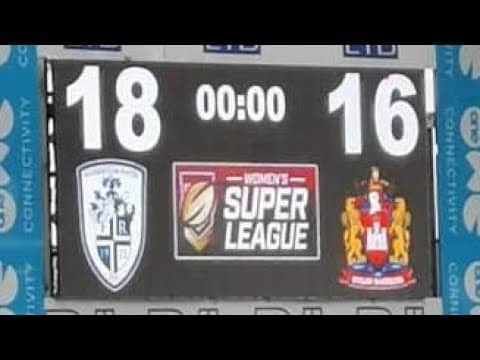 Winning try for Featherstone rover vs wigan warriors