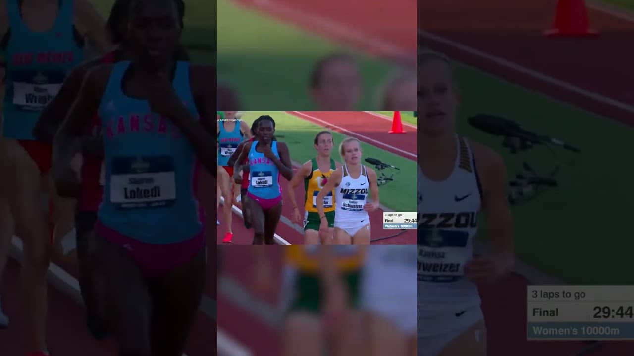 Back-to-back Boston Marathon champ Sharon Lokedi won the 2018 NCAA 10K 🔥 #shorts
