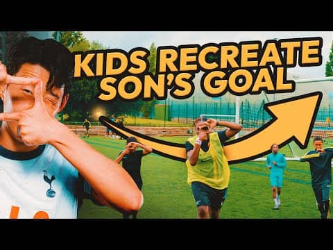 Can kids recreate Son's goal from a corner against Man Utd? 😱