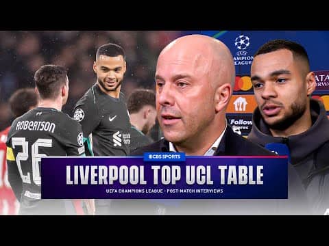 "To end 1st is always good" Slot & Gakpo speak after Liverpool top table | UCL Post-Match Interviews