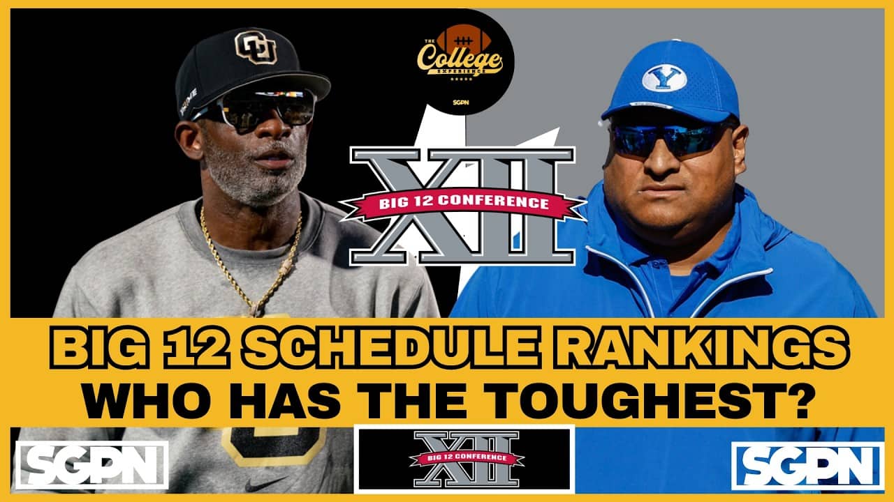 BIG 12 SCHEDULE RANKINGS 2026 | The College Football Experience