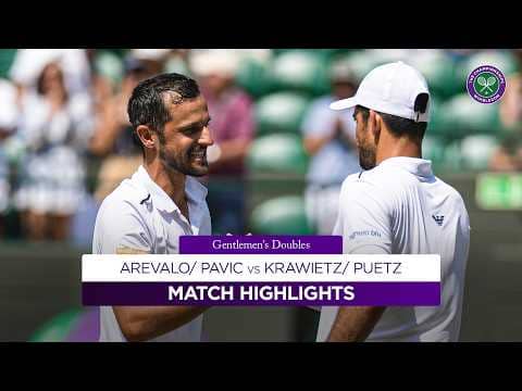 A dominant performance! 🎭 | Arevalo/ Pavic vs Krawietz/ Puetz | Highlights | Wimbledon 2026