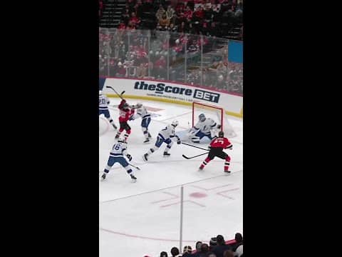Luke Hughes with a Short Goal vs. Tampa Bay Lightning