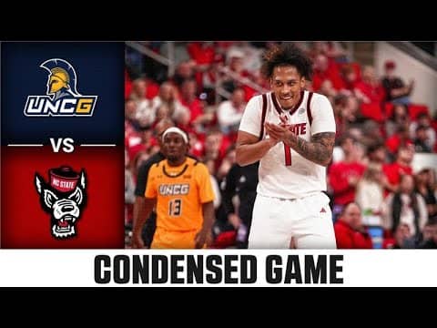 UNC Greensboro vs. NC State Condensed | 2025-26 ACC Men's Basketball