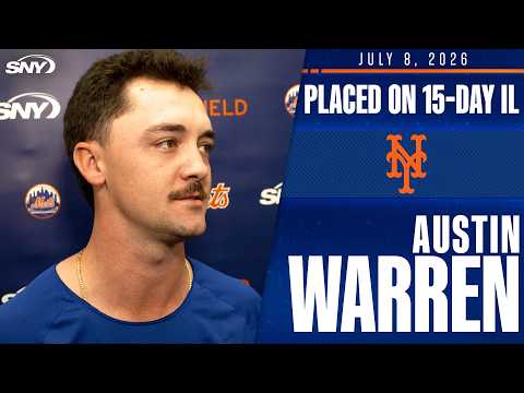 Austin Warren's level of concern 'definitely a ten' after being placed on 15-day IL