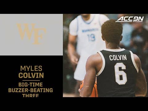Wake Forest Guard Myles Colvin Nails The Game-Winning 3-Pointer
