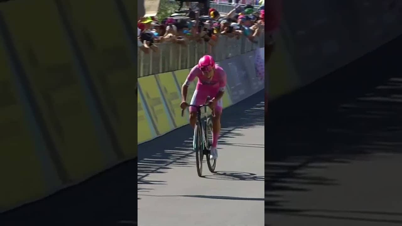 Afonso Eulalio fought for every second and remains on the Giro podium after a monster Stage 14 👏