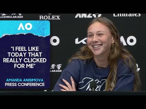 Amanda Anisimova Press Conference | Australian Open 2026 Fourth Round