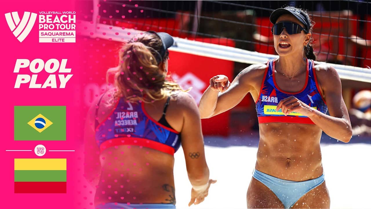 Carol/Rebecca vs. Ievute/Kliokmanaite - Pool Play Highlights | Saquarema 2026 #BeachProTour