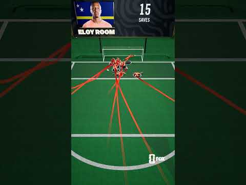Eloy Room was one save short of tying Tim Howard's FIFA World Cup save record
