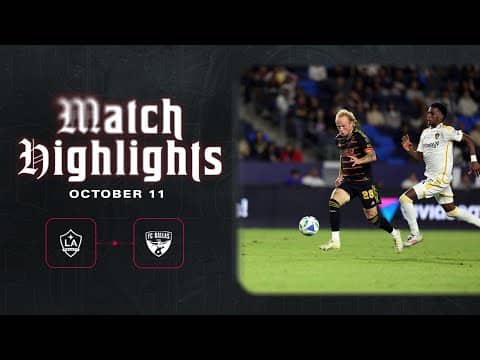 FC Dallas at LA Galaxy Highlights | October 11, 2025