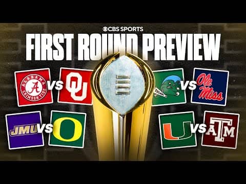 College Football Playoff FIRST ROUND PREVIEW | Picks and Predictions for EVERY game ✅