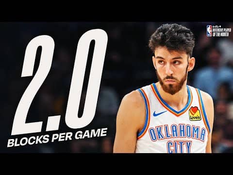 Chet Holmgren Named @kia Western Conference Defensive Player of the Month