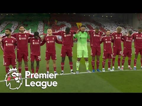 Anfield pays tribute to Diogo Jota, Andre Silva with moment of silence | Premier League | NBC Sports
