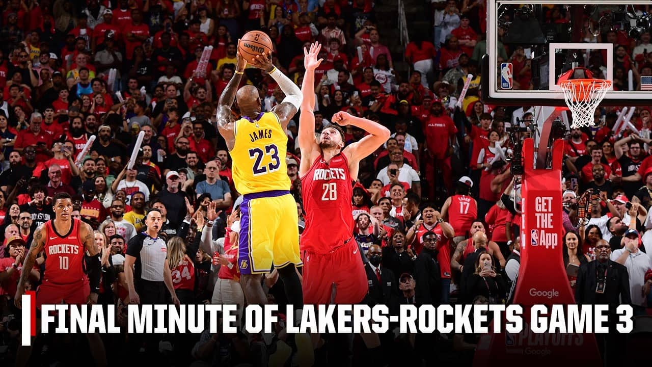 ABSURD FINAL MINUTE‼️Lakers capitalize on back-to-back turnovers, send Game 3 to OT | NBA on ESPN