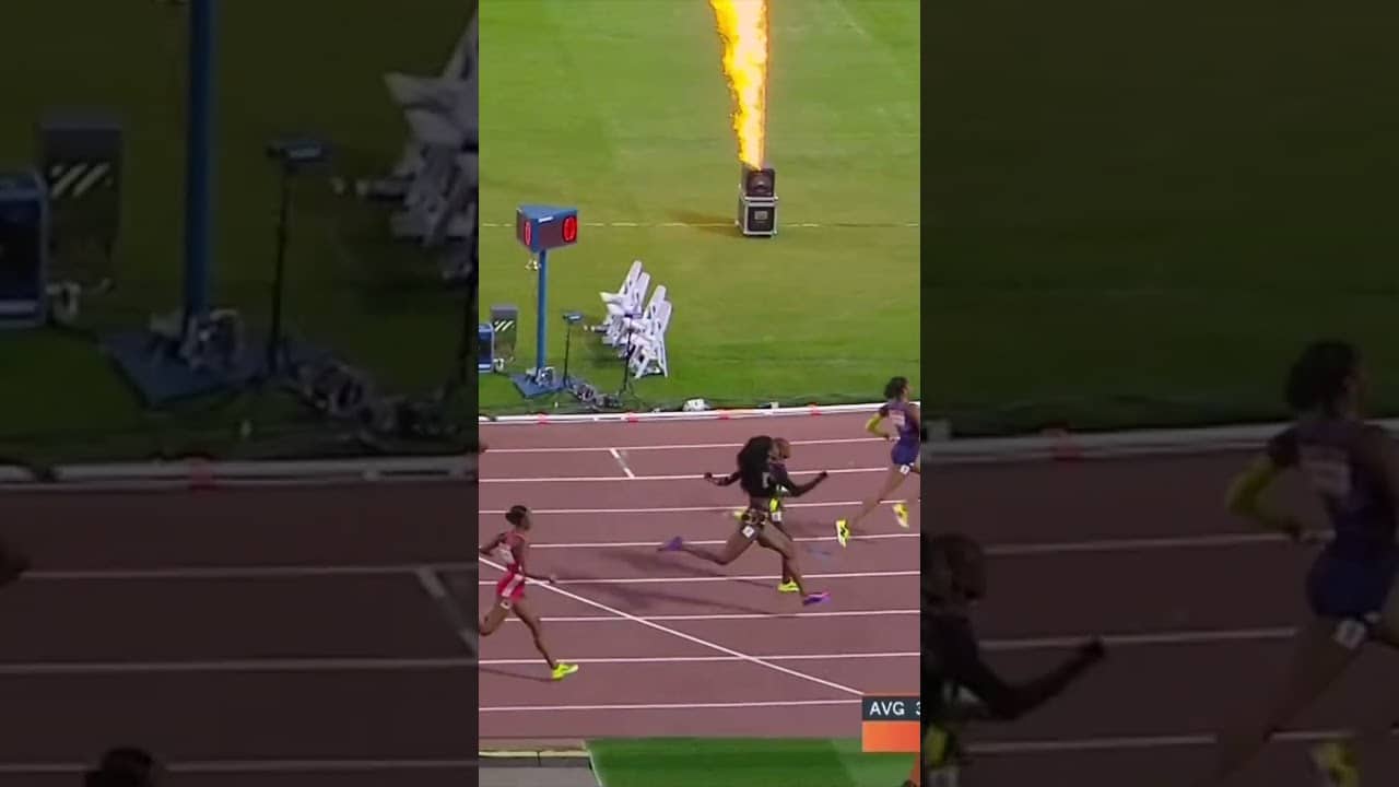 GABBY THOMAS 💨 11.01 to win the women's 100m in Nairobi #ContinentalGoldTour