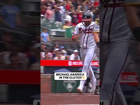 Michael Harris II clears the bases with this double and gives the Braves the lead late💪 #braves #mlb