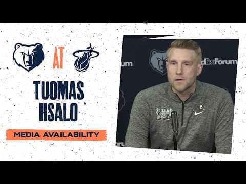 Tuomas Iisalo Press Conference | Grizzlies vs. Heat