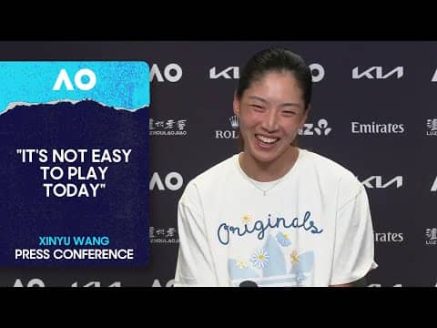 Xinyu Wang Press Conference | Australian Open 2026 Third Round