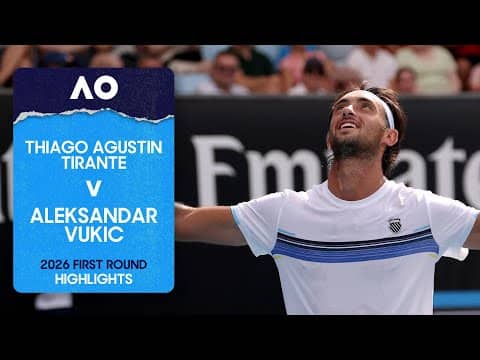 Thiago Agustin Tirante v Aleksandar Vukic Highlights | Australian Open 2026 First Round