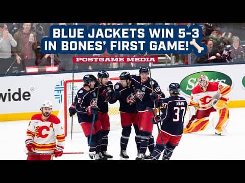 Rick Bowness Leads the CBJ to a 5-3 Victory in His First Game Behind the Bench! 😤 | Postgame Media