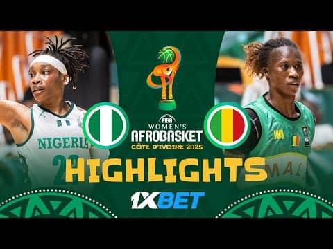 Herstory! Nigeria 🇳🇬 beat Mali 🇲🇱 to become first-ever five-time #AfroBasketWomen champions 🏆🏆🏆🏆🏆