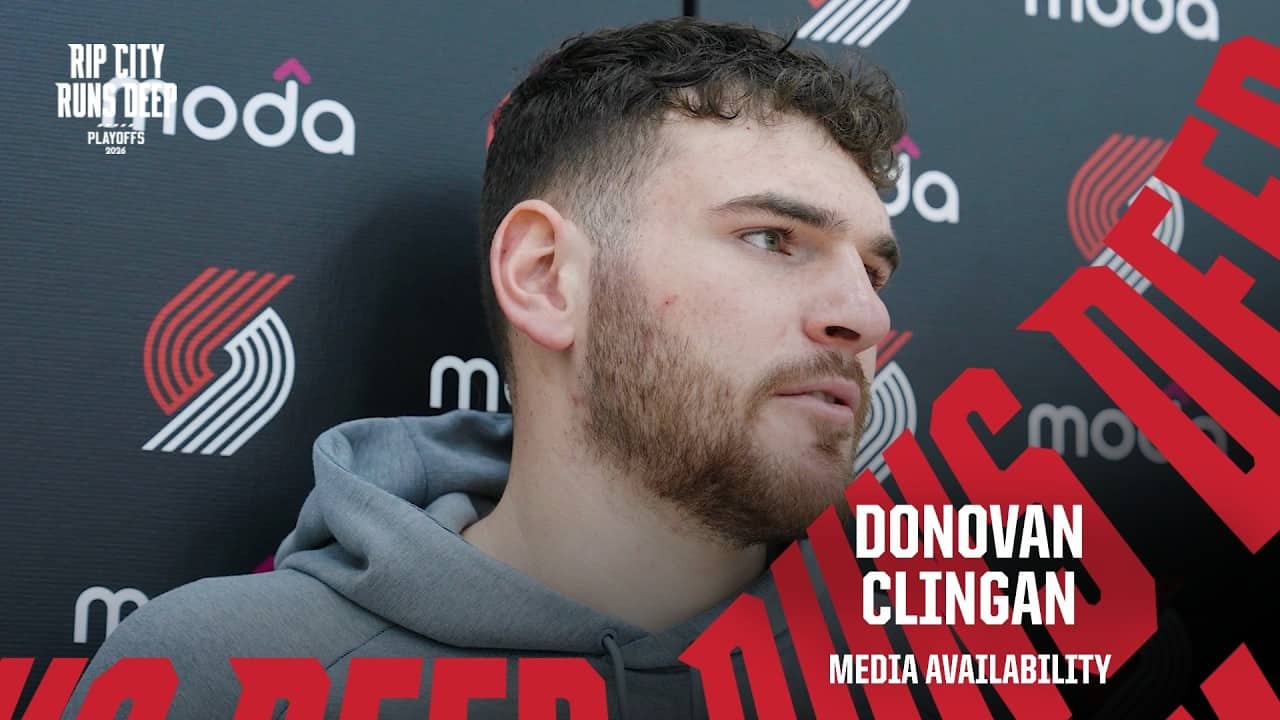 Donovan Clingan On First Home Playoff Game | Portland Trail Blazers | April 24, 2026