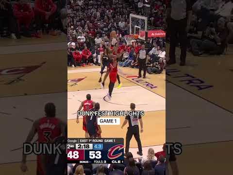 Take cover... This could become a reoccurring event. #dunk #cavs #raptors #nbaplayoffs