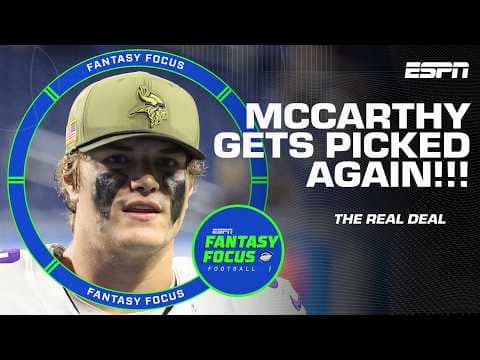 REAL DEAL REPEAT π¨ J.J. McCarthy deserves ANOTHER nomination! π₯ | Fantasy Focus