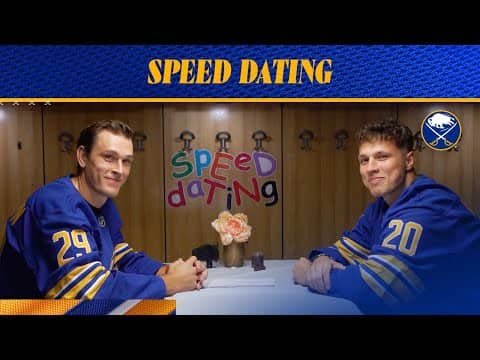 "We're Going To Spain!" | Beck Malenstyn and Jiri Kulich Go Speed Dating | Buffalo Sabres