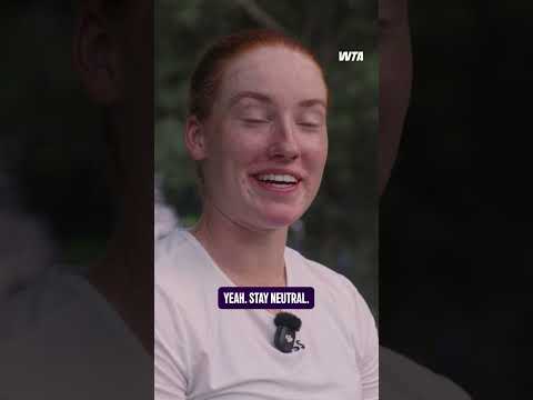 Fresh off her round 1 win, Ella Seidel chats through her time in Dubai so far! #wta #tennis