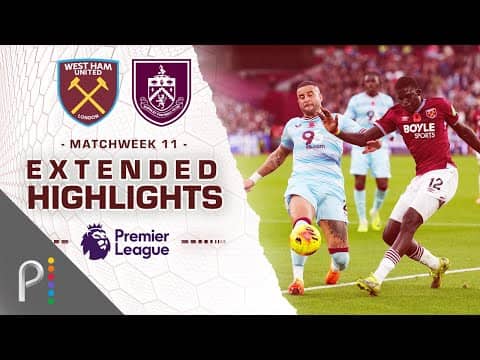 West Ham United v. Burnley | PREMIER LEAGUE HIGHLIGHTS | 11/8/2025 | NBC Sports