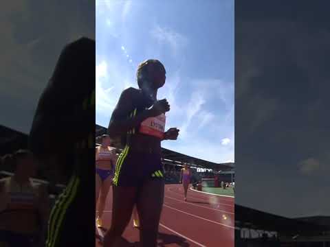 BRIANNA LYSTON WINS 💨 10.99 in the women's 100m at the FBK Games