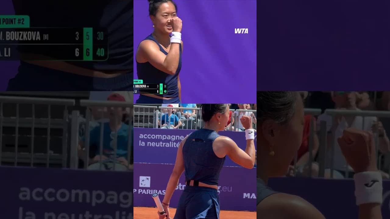 Ann Li works her way past Bouzkova 6-3, 7-5 to confirm her place in the last 4 in Strasbourg! #IS26