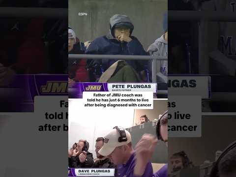 Dad wasn’t missing this game 🥺❤️ #collegefootball #jmu