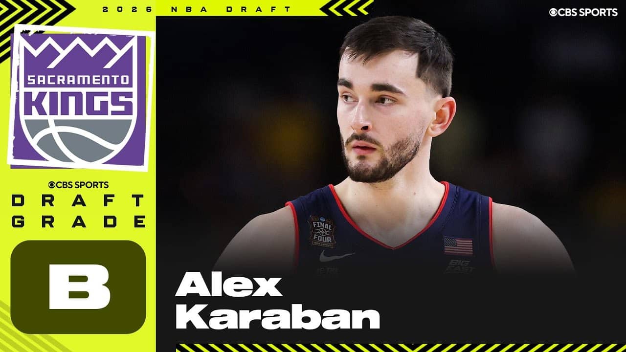 Alex Karaban selected No. 29 overall by Kings | 2026 NBA Draft Grades & Instant Reaction
