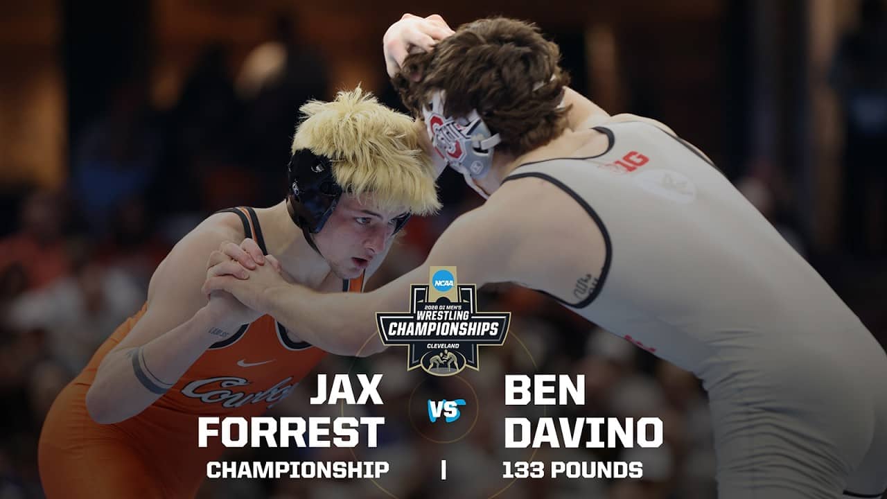Jax Forrest vs. Ben Davino: 2026 NCAA wrestling championship (133 pounds)