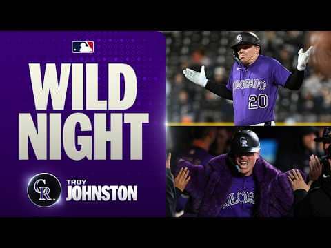 Troy Johnston has one of the WILDEST nights you'll see at the plate! 🫨 (Perfect bunt, HR and MORE!)
