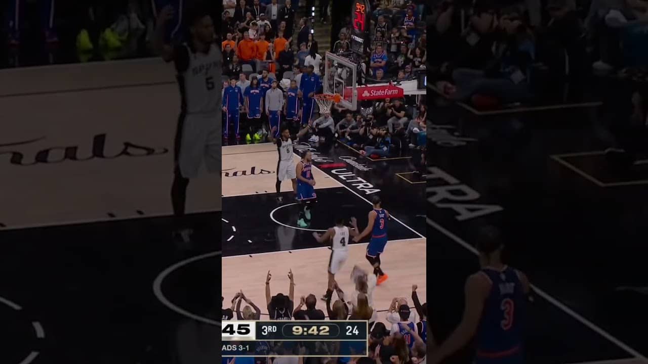 WEMBY THROWS IT DOWN😤 #Wemby #Dunk #NBAFinals #Spurs