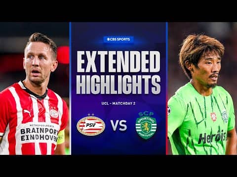 PSV vs. Sporting: Extended Highlights | UCL League Phase MD 2 | CBS Sports Golazo