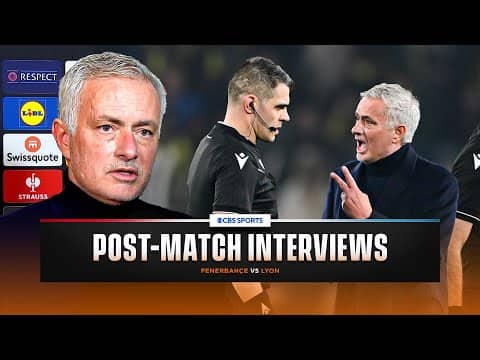 "VAR decided the match" | José Mourinho unhappy with the refs after Fenerbahçe vs Lyon