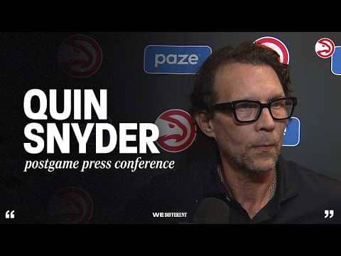 Hawks vs. 76ers Postgame Press Conference: Quin Snyder