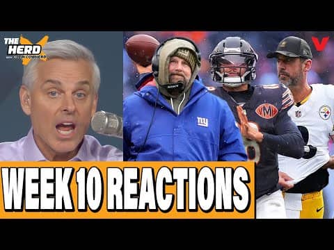 NFL Week 10 REACTION: Giants FIRE Daboll, Bears win, Bills & Vikings panic | Colin Cowherd: THE HERD