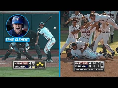 Ernie Clement's walk-off hit to clinch spot in 2015 Men's College World Series