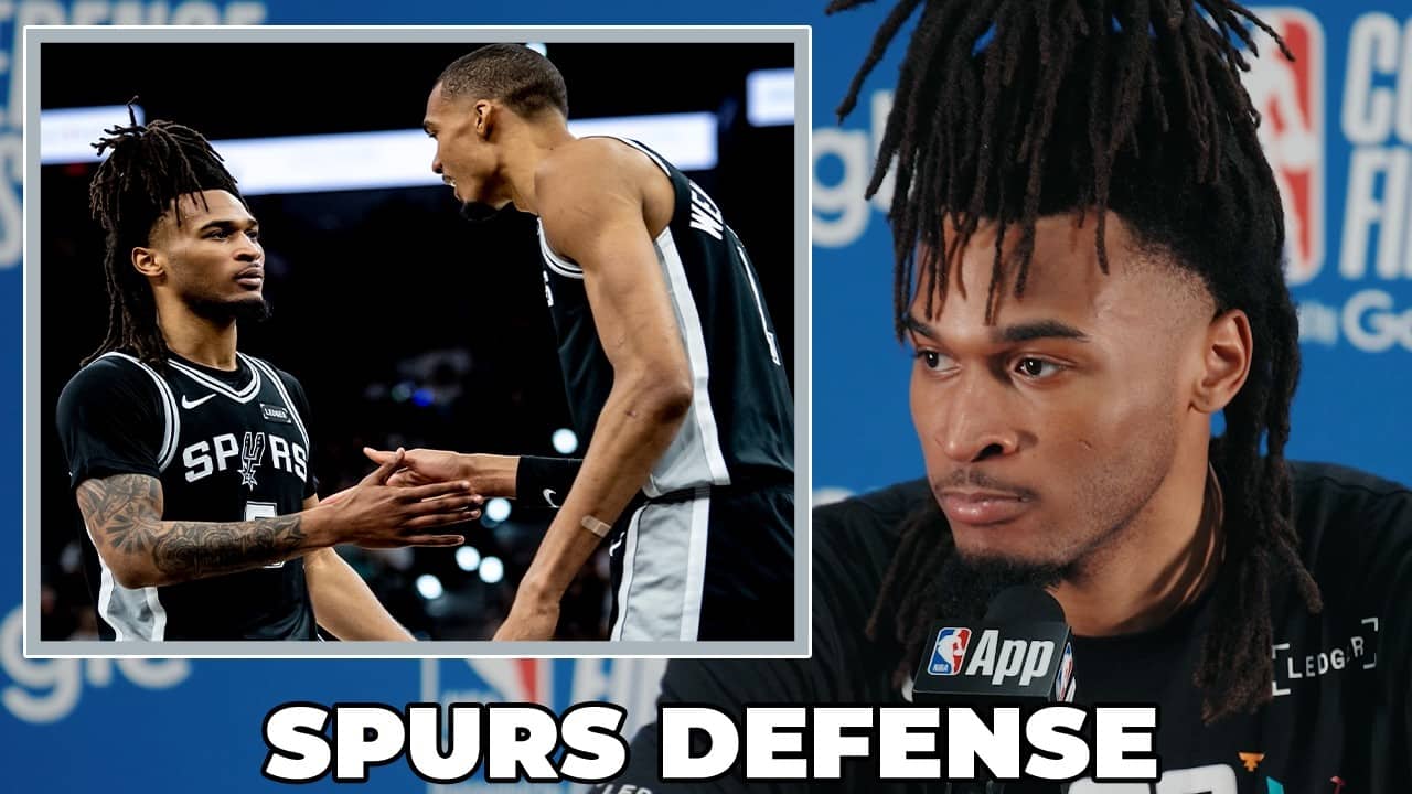 Stephon Castle on Spurs Defensive Presence In Game 6