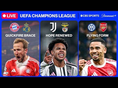 UEFA Champions League 24/7 ⭐ | MD7: Bayern, Juventus & MORE | Saturday 1/24 | CBS Sports Golazo