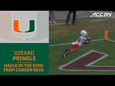 Miami QB Carson Beck Drops A Dime For 6