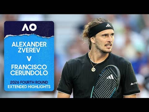 Alexander Zverev v Francisco Cerundolo Extended Highlights | Australian Open 2026 Fourth Round